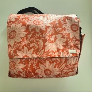 Posh Baby Portland Oregon Floral Diaper Bag Messenger + Changing Pad